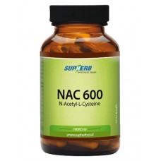 Ацетилцистеин (против кашля, гепатопротектор) Supherb Nac 600 60 капс.